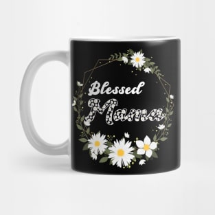 Blesses Mama Daisy Crown Mothers Day Gift Mug